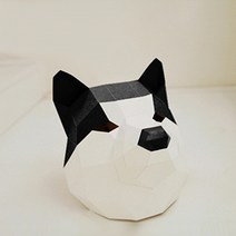 페이퍼 크래프트 시바견 (블랙), 시바견 가면