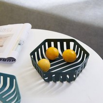 과일담는그릇 다용도 담은바구니 식탁위정리 담는 귤그릇, 유칼립투스 그린