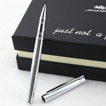 고급펜 JINHAO 126 헤비 메탈 젤 펜 0.7mm 팁 학습 사무실 학교 문구 선물 고급 호텔 비즈니스 쓰기 볼펜 튼튼한 내구성 디자인, [02] W, 02 W