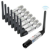 DMX512 DFI DJ 무선 수신기 송신기 24G LED 무대 조명 파 이동 헤드 빔 4, 1 Receiver+AU Plug