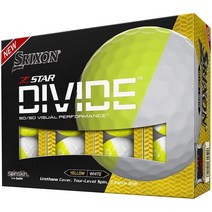 스릭슨 반반 골프공 지스타 디바이드 2종 택1 / Srixon Z-Star DIVIDE Golf Ball, Z STAR 12개 (검정케이스)
