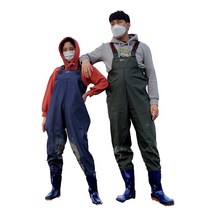 에스몰 가슴장화 해루질장화 갯벌체험 주말농장, 카키, 290