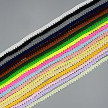 위드쏘잉 인형소품) 미니방울폼폼레이스, 네온핑크, 1개