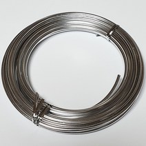 칼라공예철사/ 0.3mm~3.0mm 10칼라 인테리어 소품 모형모빌 만들기재료 DIY 대용량 모형 모빌 장식용품, 칼라철사 3.0mm 6.4M은색