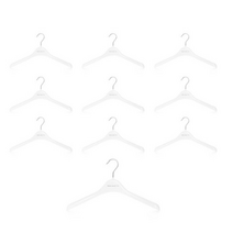 메이네티 플라스틱 여성용 재킷 옷걸이 LJ38, 화이트, 20개입