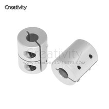 T8 리드 스크류 샤프트 커플러 클램프 스테퍼 서보 모터 링 D20 L25 5x8x25mm creality CR10 Ender-3 3D 프, 한개옵션0