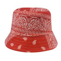 부니햇 정글모 블랙 레드 페이즐리 낚시 어부 모자 버킷 Bob Gorras 힙합 파나마 Casquette, 02 빨간