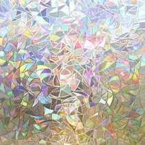 성당유리 스테인글라스 스테인드 글라스 모자이크 성당 시트지 교회 레트로 창 개인 정보 보호 필름 레인보우 창 집착 3d 장식용 비닐 데칼 정적 집착 유리 스티커 비 접착 64, 75x200cm
