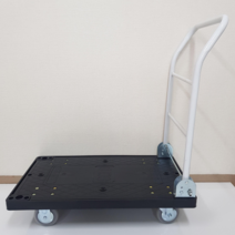 검정 사각대차 완조립 중 450*750 무소음바퀴 접이식카트 L카 구르마 대차 밀차, 검정 중 450*750 무소음바퀴
