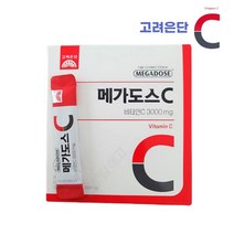 고려은단 메가도스C 3000 고함량 비타민C 100포 1개 하루1포 면역케어, 단품, 단품