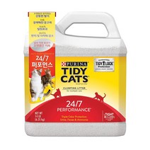 타이디캣 퍼포먼스 스쿱 고양이 모래 산뜻한향 LLOC-24/7, 6.35kg, 3개