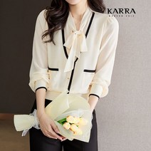 카라 KARRA 클래식리본배색블라우스 KB3SBL030C