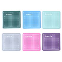 8x8 방안자 미니 커팅매트_1p PVC 칼라 양면 재단판, 그레이