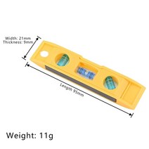 레벨측정기 미니 3 버블 레벨 키 체인 어뢰 마그네틱 그라디언트 측정, 한개옵션0