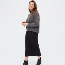 유니클로 여성용 롱치마 스트레치 더블 페이스 네로우 스커트 80~84cm 4color 455663