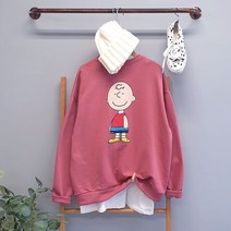 (당일발송) 빅찰리 브라운 프린팅 맨투맨 (3color)