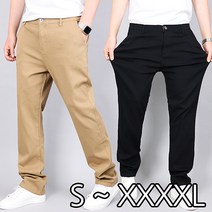 가우리 남성 빅사이즈 일자 면바지 BJ 046 고탄력 스판 팬츠 [S~XXXXL]