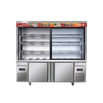 마라탕 야채 쇼케이스 샤브샤브 다단 냉장고 캐비닛, 슬라이딩 도어 1800