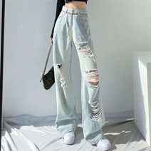 화이트블루 타이다이 프린트 럭셔리 히피 팬츠 스트레이트 와이드 루즈핏 청바지 여성용 패치워크 여름 숙녀 바지 스타일