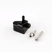 범용 디지털 게이지 포드 피에스타 st 1.6T 엔진 용 알루미늄 부스트 게이지 탭 어댑터, 01 Black