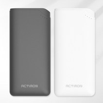 액티몬 충전 5핀 보조배터리 고속 10000mAh C타입 2구, A517 화이트