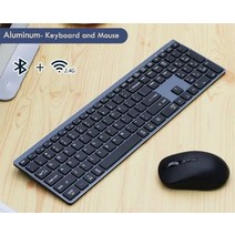 키보드 레이저 무접점 무선 razer B.O.W 백라이트 키보드 컴퓨터 2.4Ghz 또는 블루투스 알루미늄 품질 전체, 한개옵션2, 04 Black combo, 한개옵션1