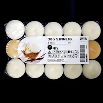이케아 SINNLIG 신리그 미니향초 30개입 향선택, 사과배향 30입