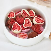 [여자친구 선물 생일선물] 동결건조 딸기 초콜릿 화이트/다크 70g(지퍼백), 화이트, 미포함, 지퍼백 70g