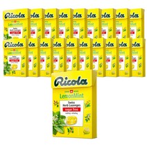 무설탕 스위스 허브캔디 리콜라 레몬민트, 27.5g, 20개