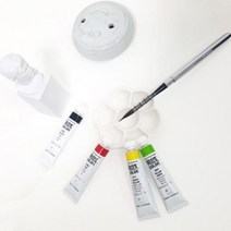 바보사랑 아트시크릿 미니 도자기 파레트 CP 106 세라믹 꽃접시.우리아트