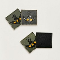 공수 와펜 패치 군장점 특전사 서바이벌 군인 밀리터리 밀리터리룩 택티컬 패치 와펜 자수, 모래색 기본형 월계