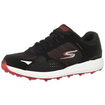 스케쳐스 Max 골프 남성용 신발 블랙, 9 Wide, Black/Red Lynx
