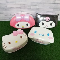 [이라운드몰]LEC 산리오 캐릭터 물99.9프로 웨트티슈 물티슈 80개입 4종 택1, 시나모롤, 옵션선택
