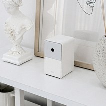 델리 화이트 오브제 연필깎이 한정판 5단 심조절, 단일상품(71160화이트)