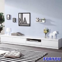 ForU187 모델하우스 같은 카라 거실장 세트 거실수납장 거실장식장 높은거실장, 블랙화이트*본상품, 상세페이지 참조