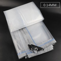 캠핑 텐트 타포린 방수포 우레탄창 pe 투명 방수 필름 창 방풍 천 정원 식물 커버 창고 애완 동물 집 방수 커버 야외, 두께 0.14mm, 2x3m