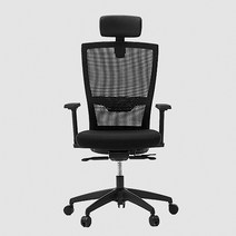 노블 풀옵션 블랙 메쉬의자 하이백NB-P10B 허리에좋은 사무용 게이밍 메쉬, BL(블루)