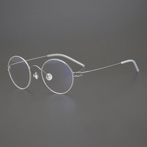 덴마크 브랜드 디자이너 무나사 안경 레트로 라운드 와이어 티타늄 합금 안경테 초경량 남성 및 여성 근시 안경