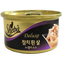 쉬바 반려묘용 간식 캔, 24개, 참치