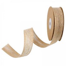 FCSHOP 3x자연 황마 삼베 리본 홈 공예 선물 기념품 장식 웨딩 1.5cm, 자연 황마