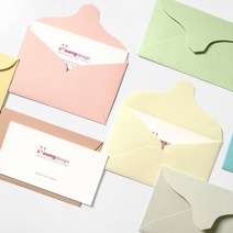 명함 카드 봉투 선물봉투 100장, 04크림