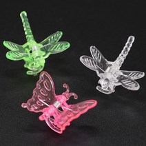 3 종류의 난초 클립 플라스틱 정원 식물 잠자리 나비 클램프 지원 꽃 덩굴 장식 장식 클립 혼합, 48개, d