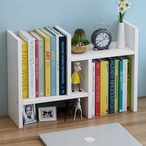 조립식 미니책장 책꽂이 책상위 작은 소형 책장 책상 정리 선반, 책상미니선반소형, 그린우드