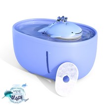 냥이마트 반려동물 자동급수기 무소음 정수기 2L, 고래분수대 전용 필터만(6ea)