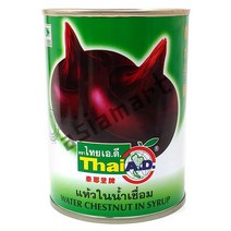 태국 타이에이디 워터체스트넛 인시럽 565g (물밤통조림) 마름 남방개, 1개