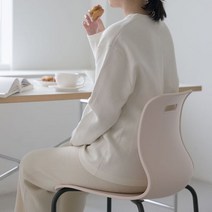 [천삼백케이] [리빙숲] 로이 식탁의자 카페의자 디자인체어, 그레이