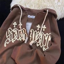 여성 후드 코트 핸드메이드 숏 하프 롱 반 알파카 menzip 까마귀 하라주쿠 긴 소매 풀오버 스웨터 카와이 한국 패션 자켓 streetwear y2k