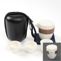 휴대용 다기세트3인 순백S 백자다기 백자다기세트 도자기다기세트 도자기다기 전통다기세트 여행용다기세트 차도구세트 다도세트 3인다기세트