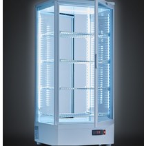 전기 온장고 캔커피 쌍화탕 음료수 편의점 약국 온열, 78L 화이트 LED 4단