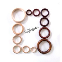 [정글스튜디오] 우드링 국내산 자작나무 3cm ~ 10cm 우드고리 마크라메 재료 DIY, 내추럴우드_3cm(3개)